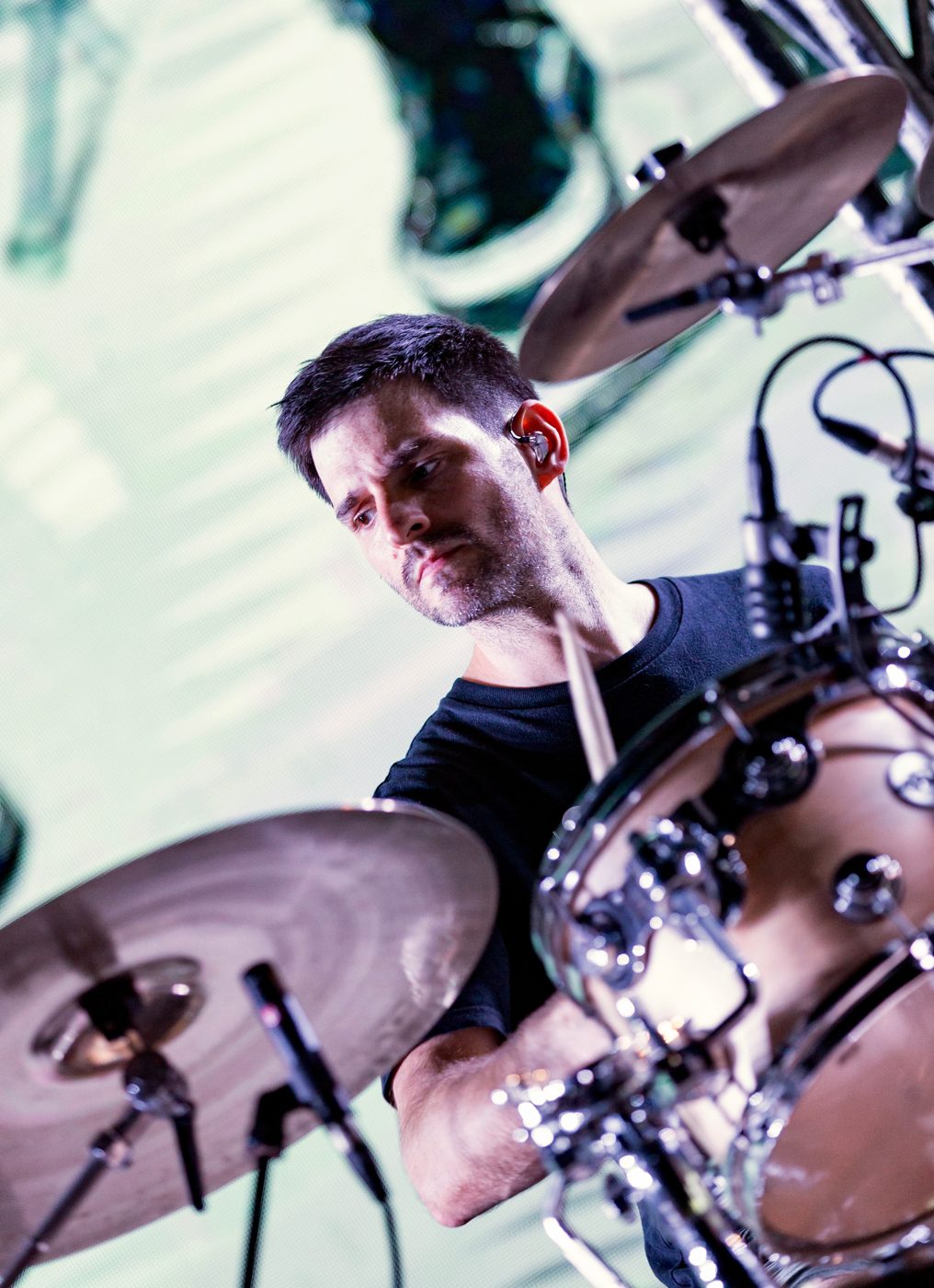 Chris Trzcinski at soundcheck